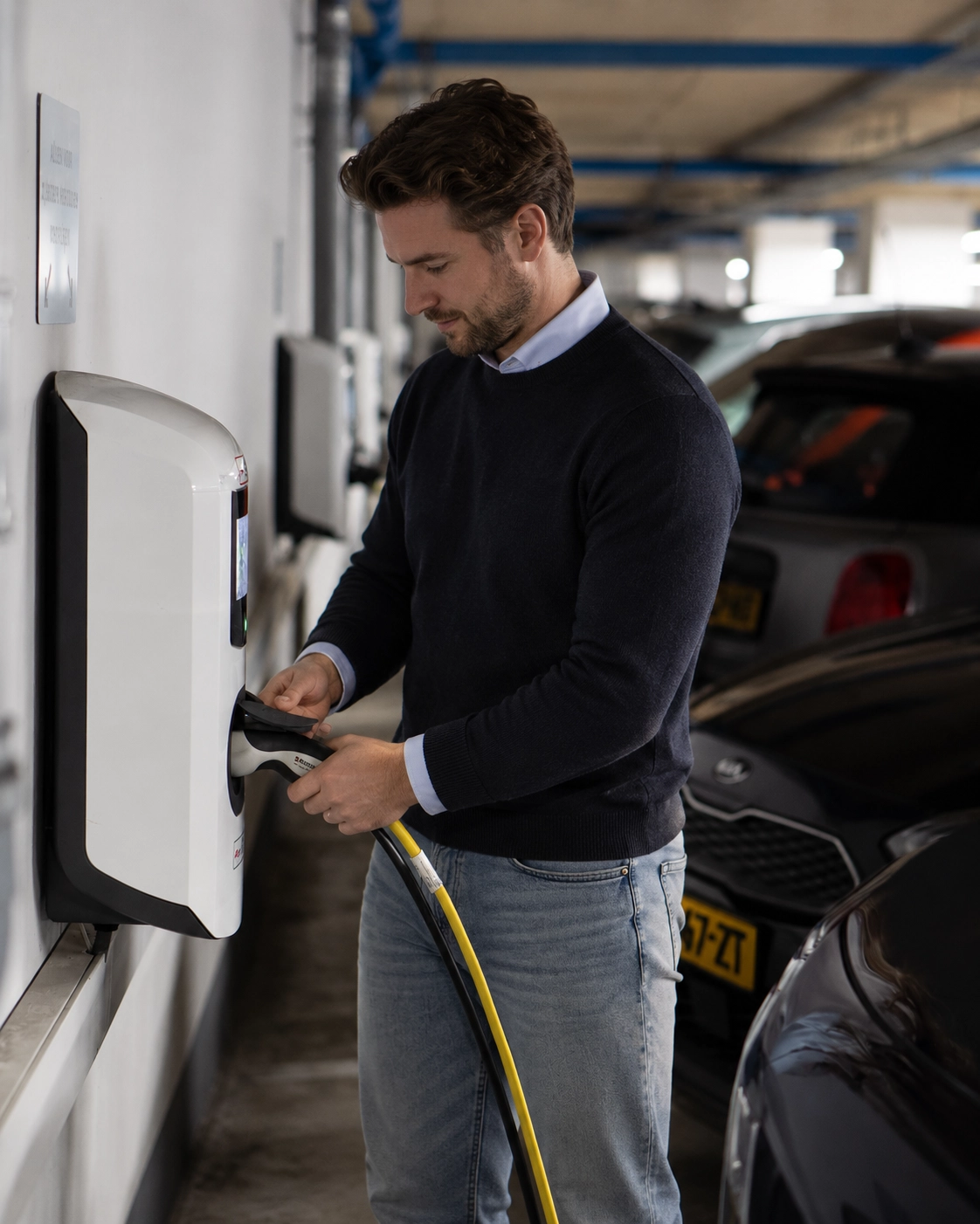 Elektrisch laden bij een zakelijk pand van een vastgoedeigenaar